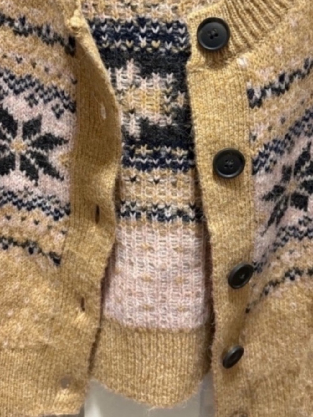 Old Navy Holiday Fair Isle Cardigan Sweater - Picture 6 of 8
